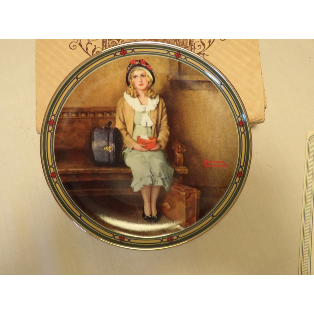 Rockwell "A Young Girl's Dream" Collector Plate